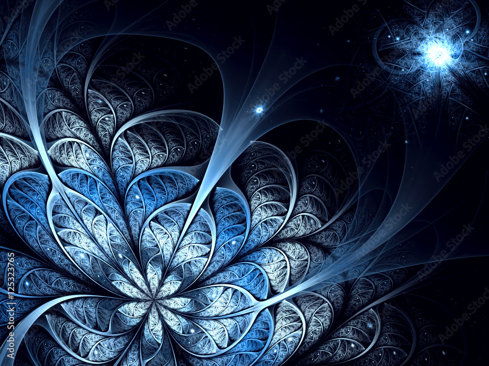 Fototapeta premium Abstract unusual flower - digitally generated image