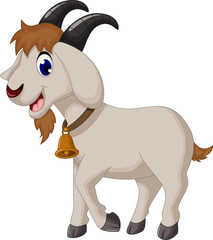 cartoon goat posing