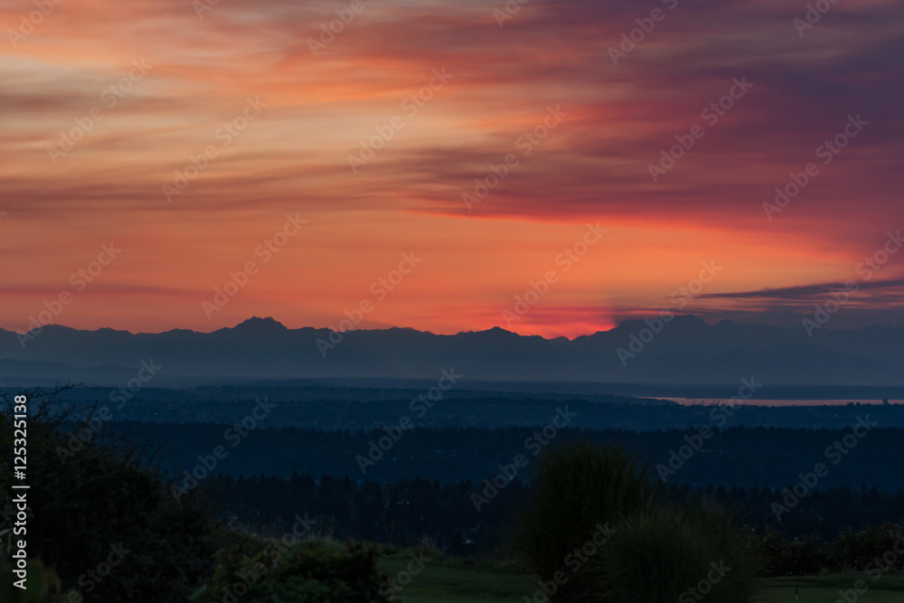 Obraz premium Newcastle sunset