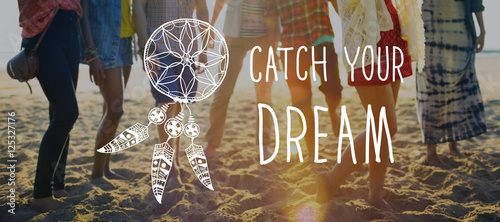 Quadro em tela Catch Dream Believe Aspiration Motivation Concept