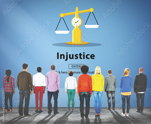 Injustice Inequity Conflict Rebellion Antagonism Concept