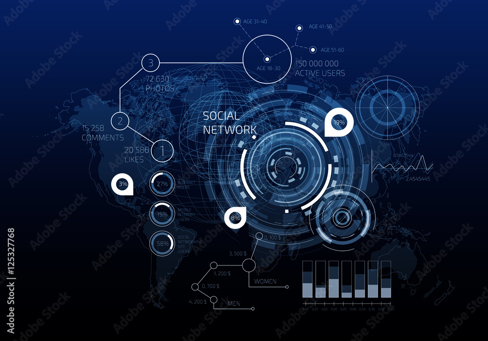 Innovative networking interface . Mixed media