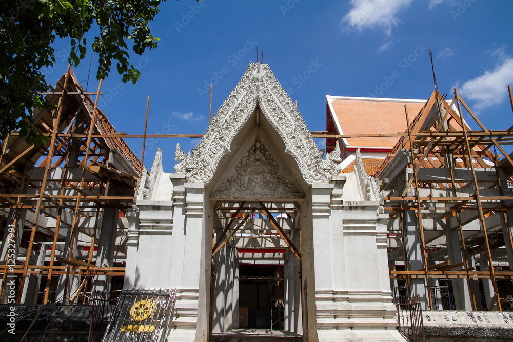 Ayutthaya, Thailand - October, 21, 2016 : Under construction arc