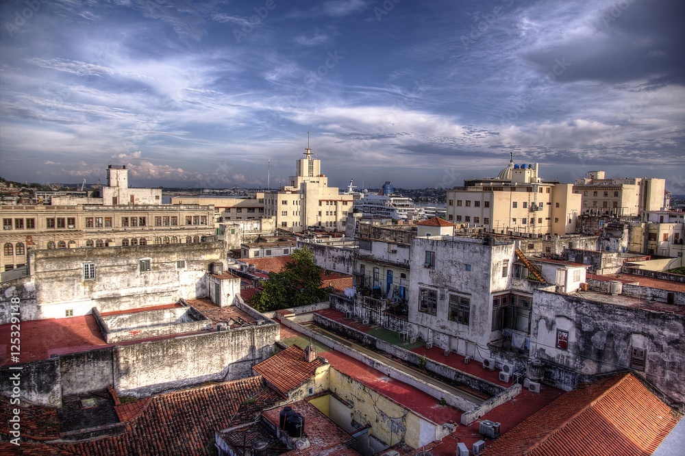 Skyline view of Havana Cuba