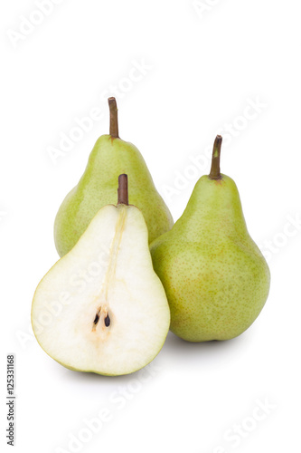 pears isolated on white background..