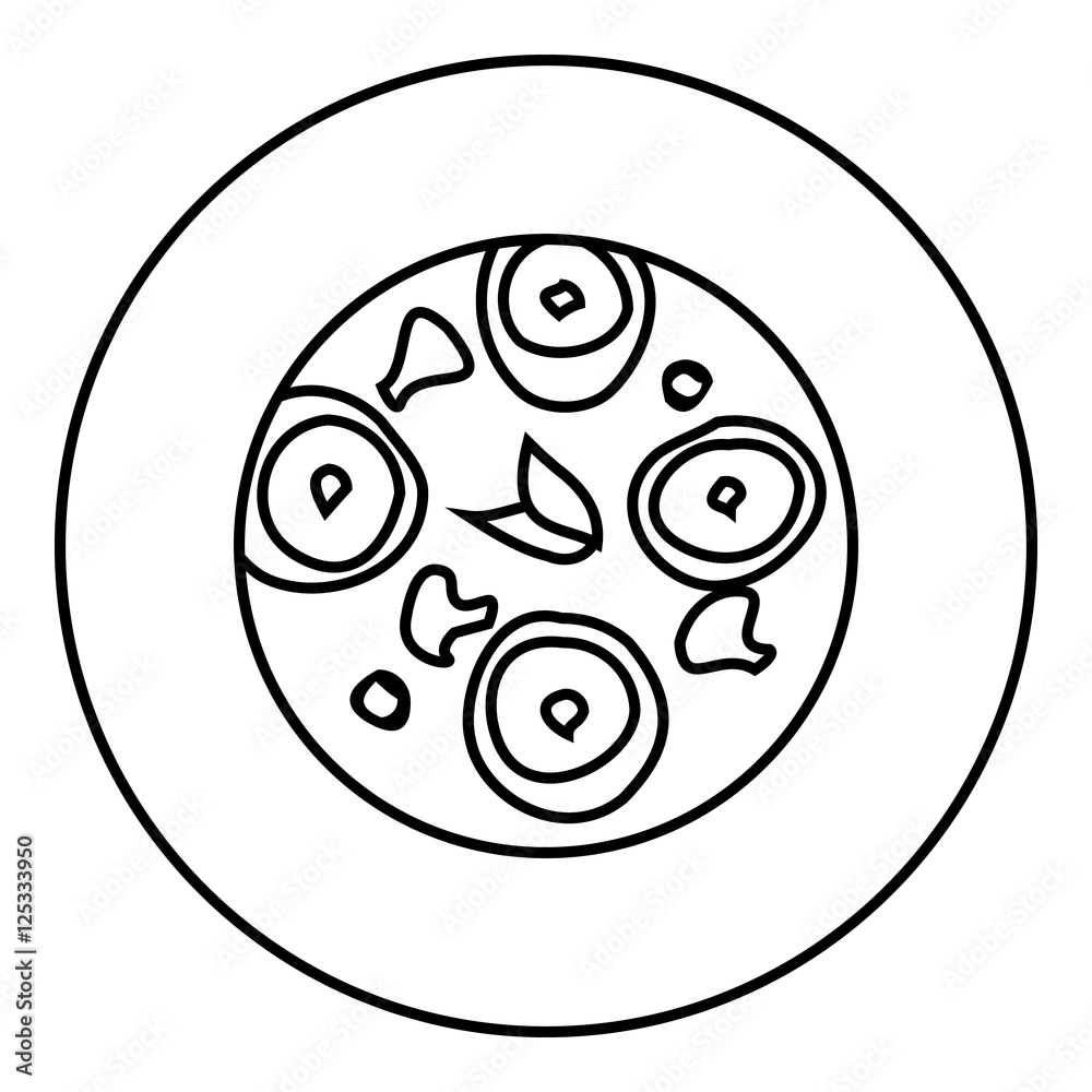 Pizza icon. Outline illustration of pizza vector icon for web Pizza icon. Outline illustration of pizza vector icon for web