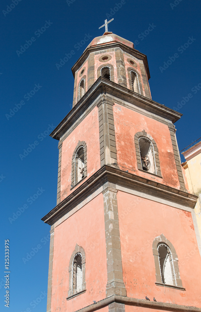 Steeple of the church of Santa Maria a Cheia, Vico Equense, Napl