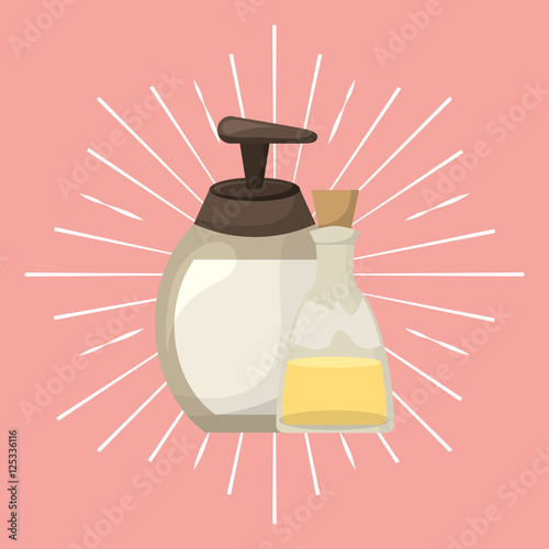 natural spa center icons vector illustration design