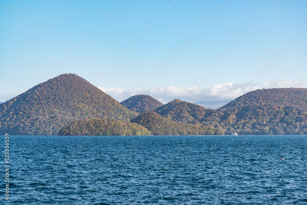 Lake Toya and Mount Yotei in the morning, Hokkaido, Japan