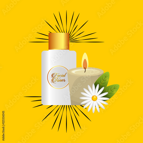 natural spa center icons vector illustration design