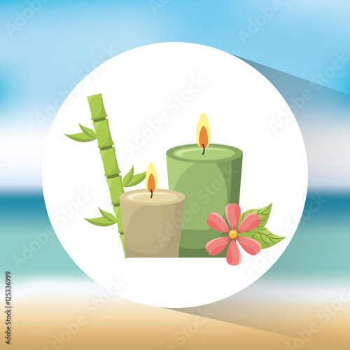 natural spa center icons vector illustration design
