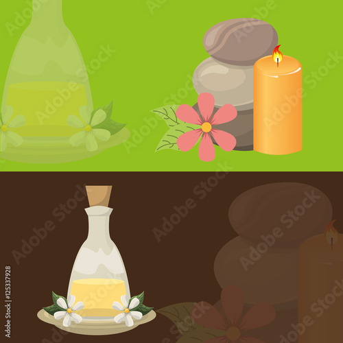 natural spa center icons vector illustration design