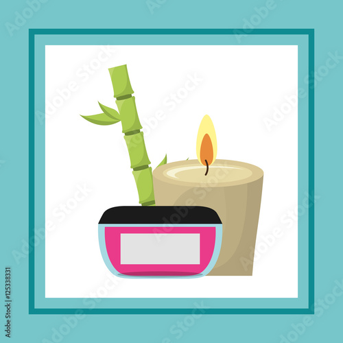 natural spa center icons vector illustration design