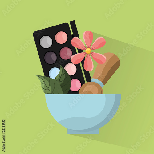 natural spa center icons vector illustration design