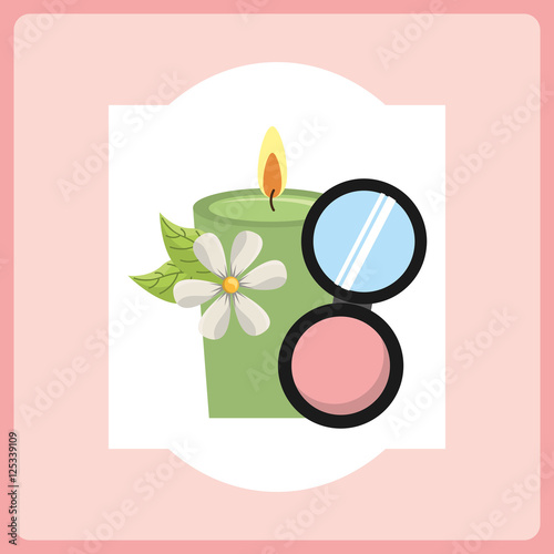 natural spa center icons vector illustration design