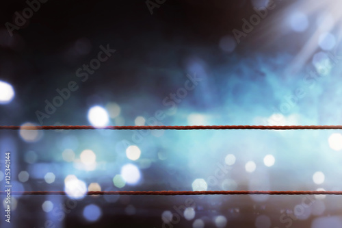 Bild auf Leinwand Boxing ring ropes