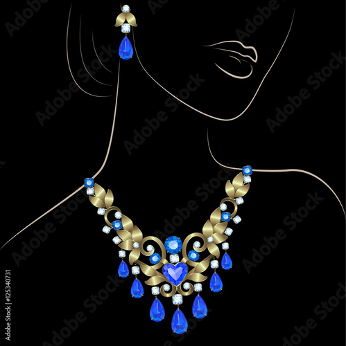 woman with necklace