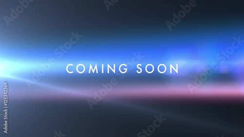 COMING SOON red and blue flare reveal photo