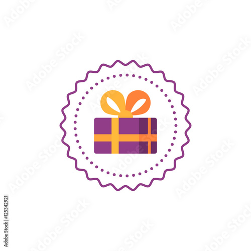 Gift box icon, special present idea