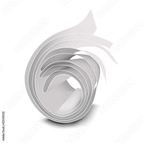 Rolled newspaper with the headline News