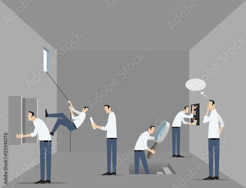Escape The Room Game Concept.