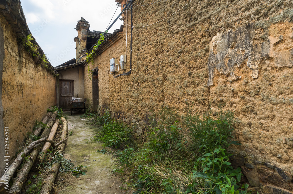 farmhouses in ancient village of China.