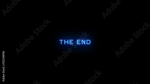 The End Digital Title Text Glitch style 2