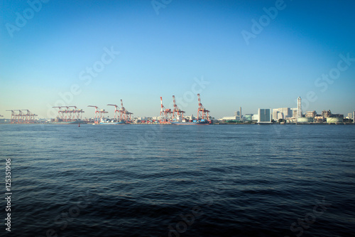 Cranes in Tokyo Port, Japan