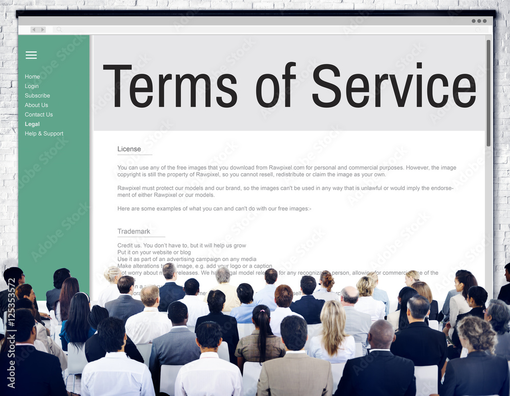 Terms of Service Conditions Rule Policy Regulation Concept Terms of Service Conditions Rule Policy Regulation Concept