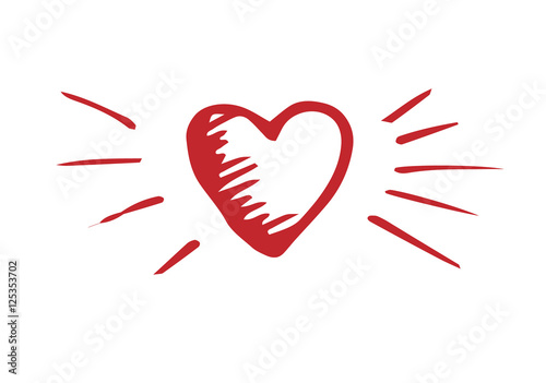 Herz / Hintergrund / Valentinstag / Vektor