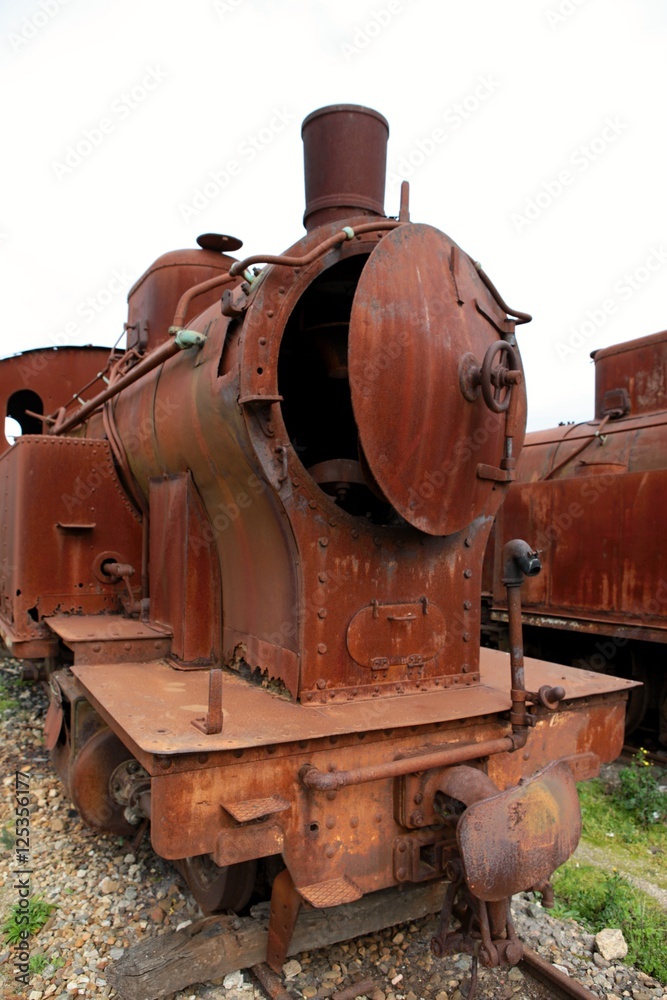 Naklejka premium old locomotive 03
