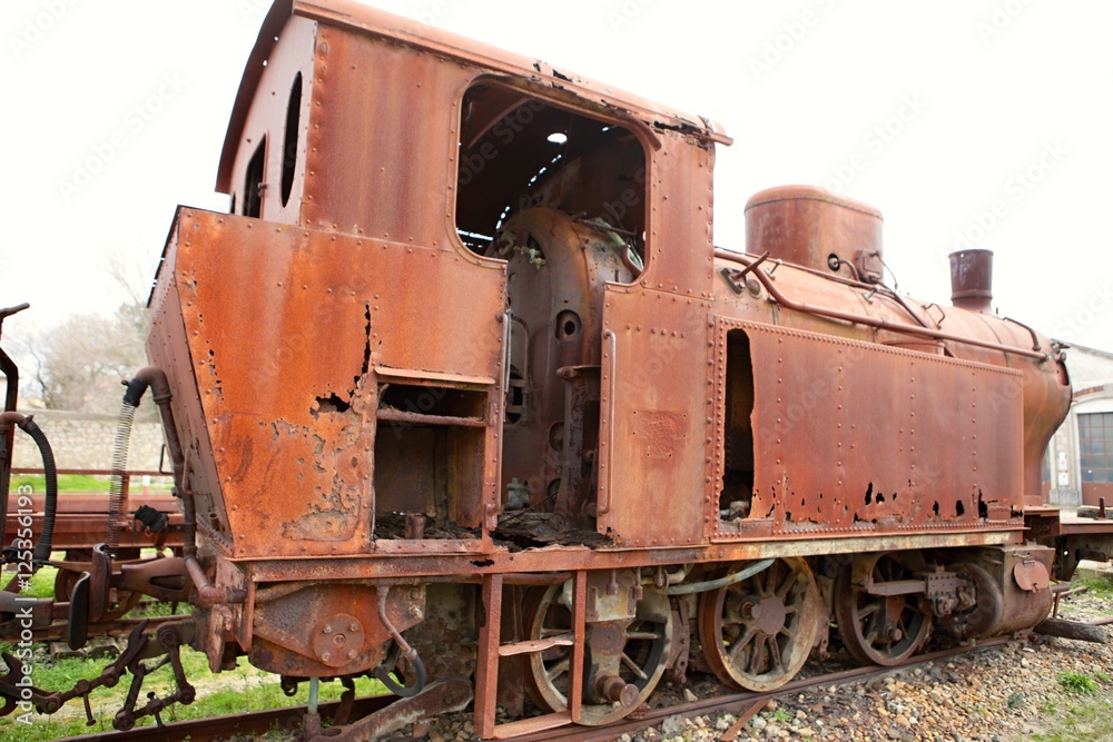 Naklejka premium old locomotive 02