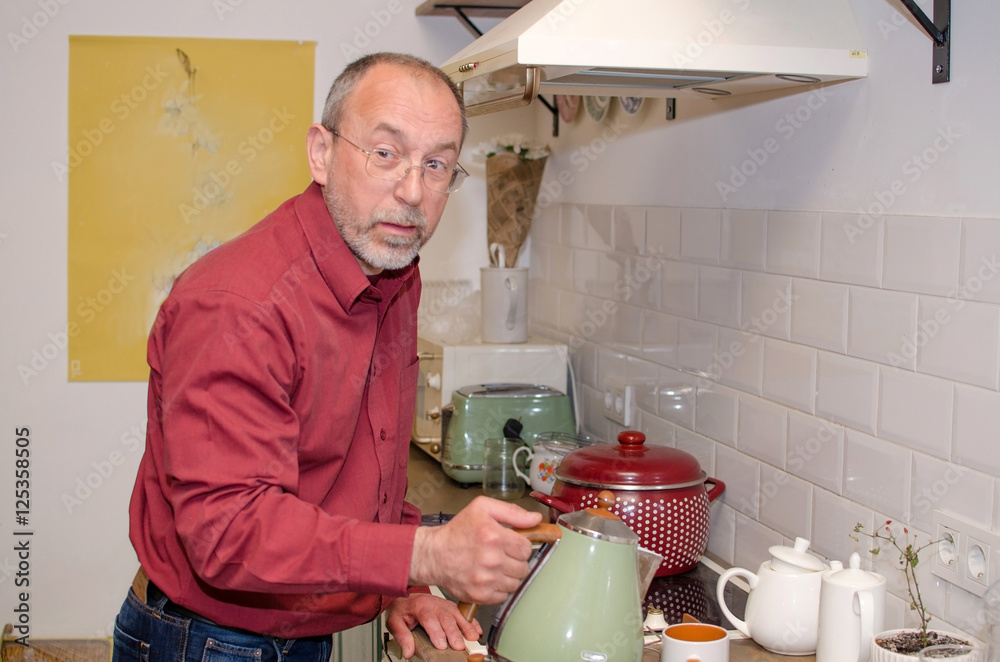 Man on the kitchen Man on the kitchen