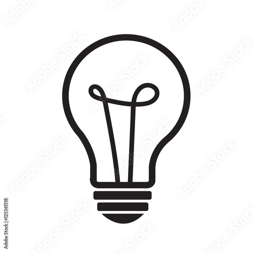 Light bulb icon illustration design