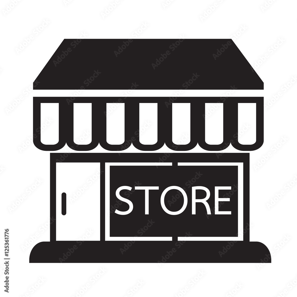 Store icon illustration design Store icon illustration design
