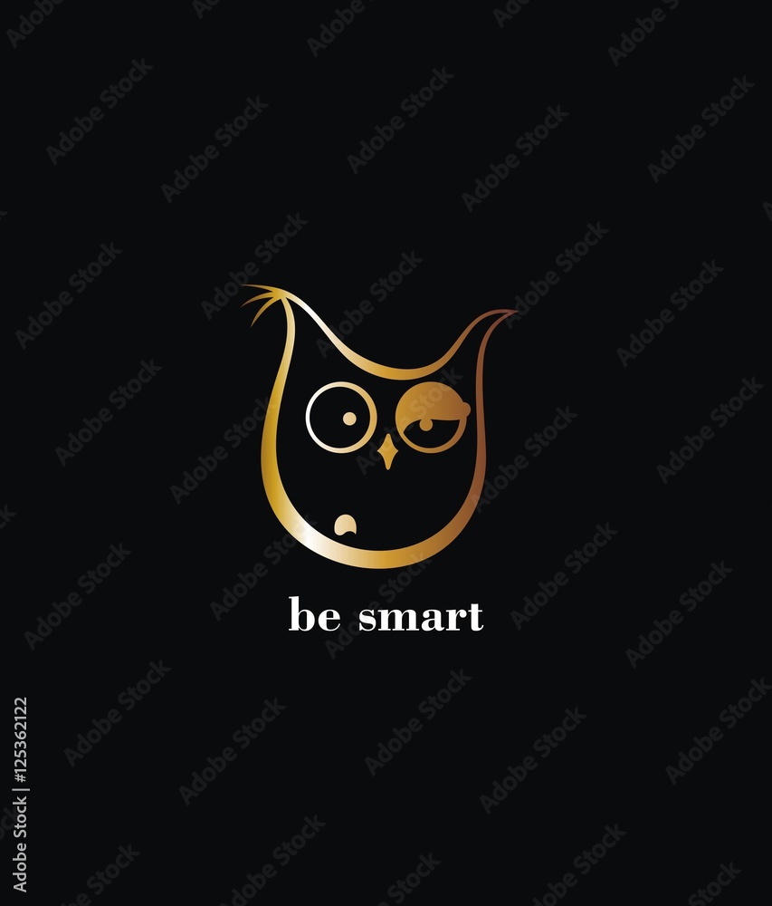 Obraz premium Business corporate owl logo design vector