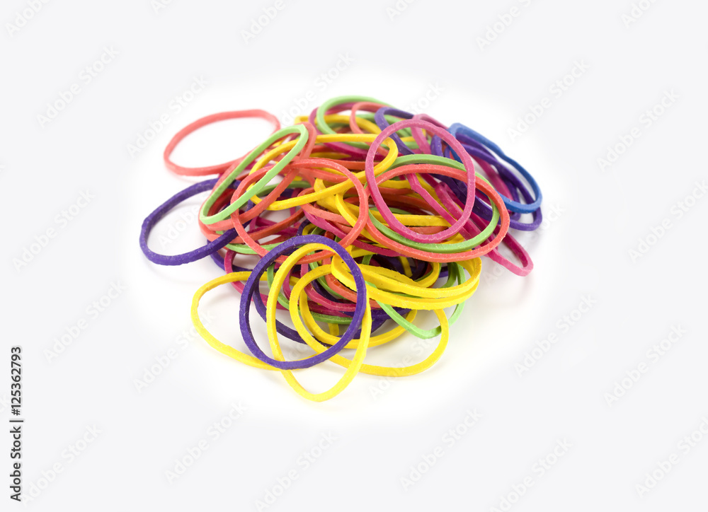 Plastic band isolated on white Plastic band isolated on white