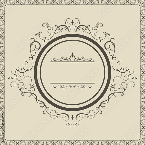 Vintage decorative frame.