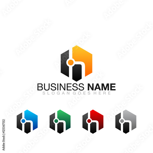 Hub Colorful - Vector Logo Icon