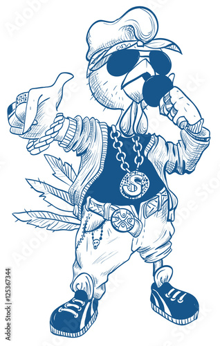 Brutal cock rapper. Blue Rooster symbol 2017