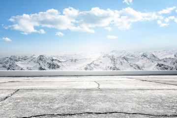winter background of free space for your decoration 