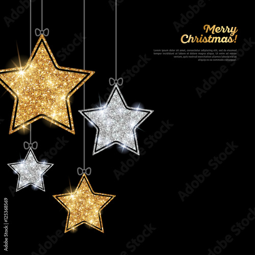 Silver and Gold Hanging Stars