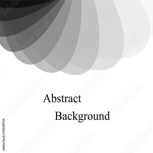 Monochrome Transparent Overlapping Ellipses. Template for Fliers, Banners, Badges, Posters, Stickers and Advertising Actions. Abstract Background. Vector Illustration