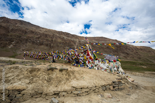 Mountain view on the way to Rangdum, India photo