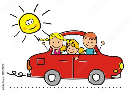 car and children