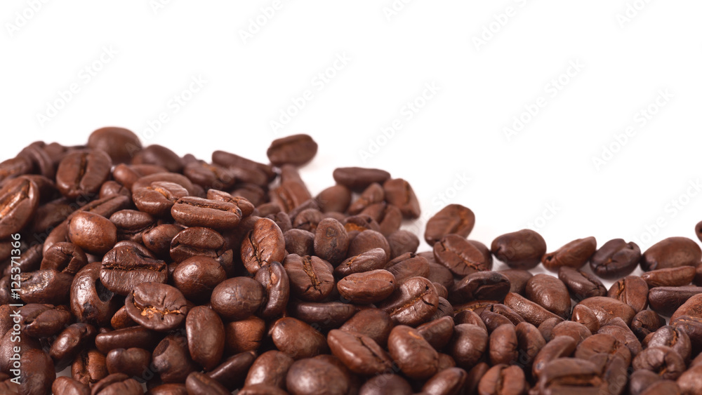 Coffee beans isolated on white background Coffee beans isolated on white background