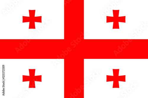 Official vector flag of Georgia .