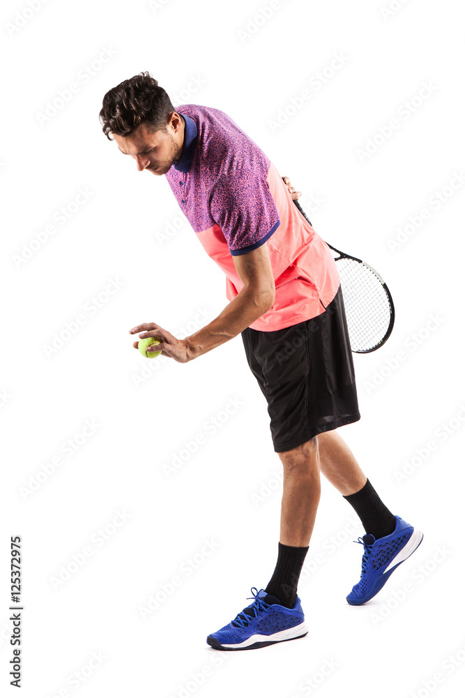 Young man playing tennis Young man playing tennis