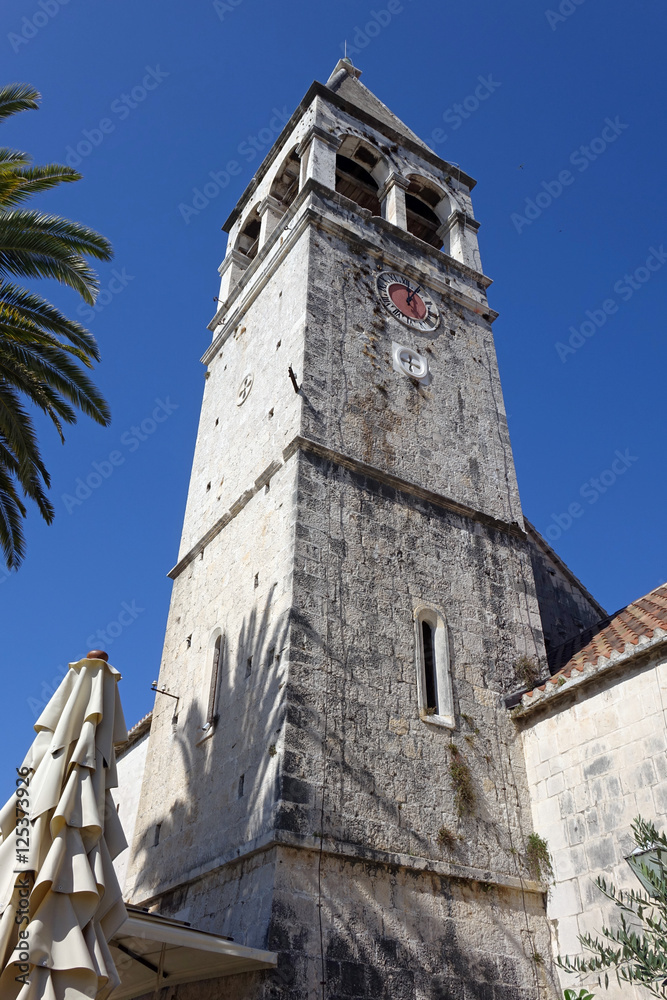 The cathedral tower of Trogir, Croatia