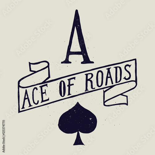 ace of roads raver print. authentic label.